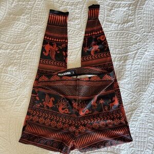 Blackmilk Orange Olympus Leggings